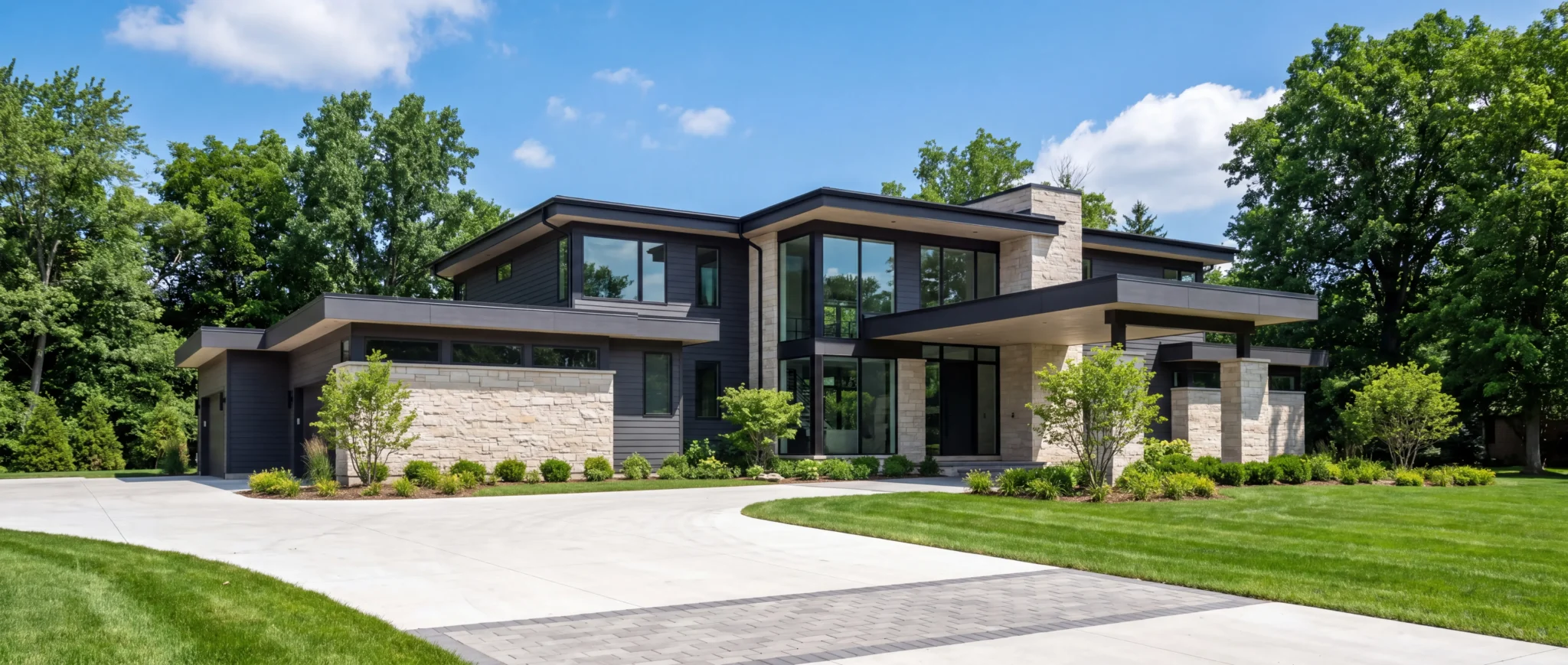 Contemporary custom home, Oakland County